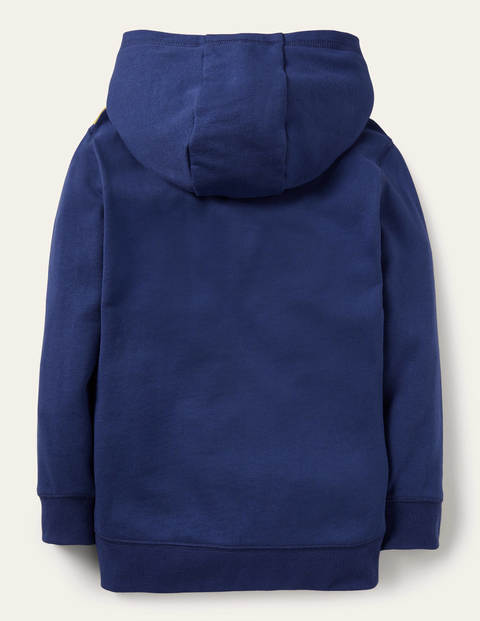 Sweat à capuche zippé motif animaux - Girafes bleu tribord Sweat à capuche zippé motif animaux - Girafes bleu tribord