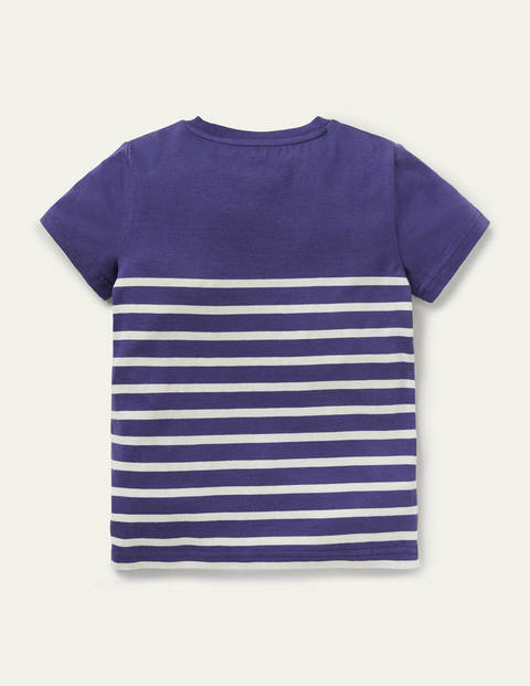 Short-sleeved Breton T-shirt - College Navy/Ivory Skulls Short-sleeved Breton T-shirt - College Navy/Ivory Skulls