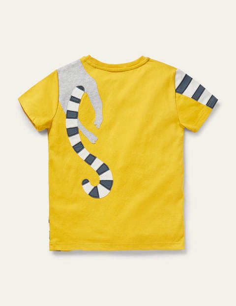 Wraparound Animals T-shirt - Honeycomb Yellow Lemurs Wraparound Animals T-shirt - Honeycomb Yellow Lemurs