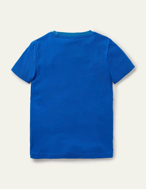 Sequin Outdoor T-shirt - Brilliant Blue Tractor Sequin Outdoor T-shirt - Brilliant Blue Tractor