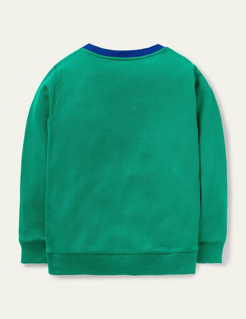Appliqué Sweatshirt - Sapling Green Football Appliqué Sweatshirt - Sapling Green Football