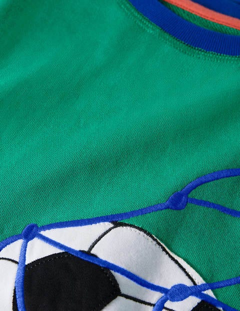 Appliqué Sweatshirt - Sapling Green Football Appliqué Sweatshirt - Sapling Green Football