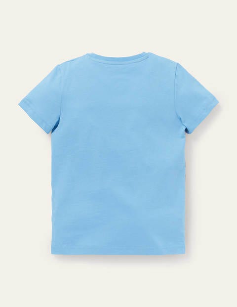 Tropical Scene T-shirt - Surfboard Blue Volcanic Birds Tropical Scene T-shirt - Surfboard Blue Volcanic Birds
