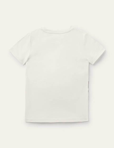 Tropical Scene T-shirt - Ivory Safari Animals Tropical Scene T-shirt - Ivory Safari Animals