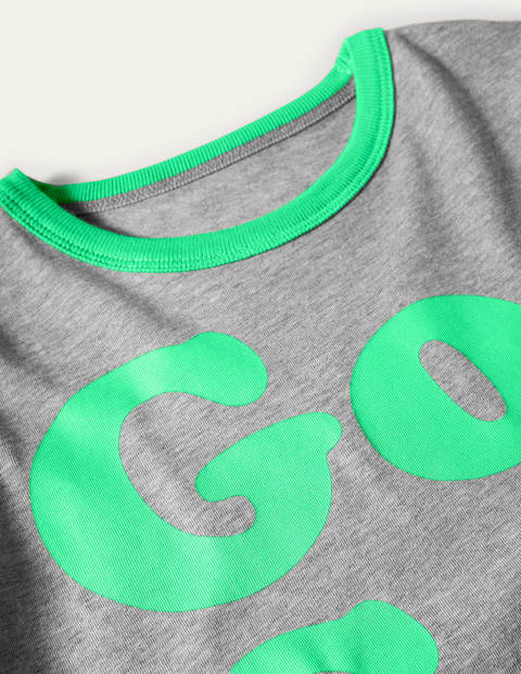 T-shirt graphique - Motif Go Green gris chiné T-shirt graphique - Motif Go Green gris chiné