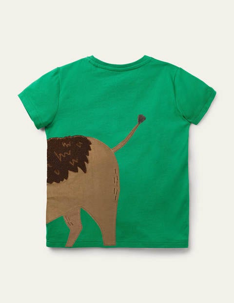 Exotic Animal Appliqué T-shirt - Sapling Green Warthog Exotic Animal Appliqué T-shirt - Sapling Green Warthog