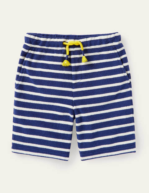 Towelling Sweatshorts - College Navy/Ivory Towelling Sweatshorts - College Navy/Ivory