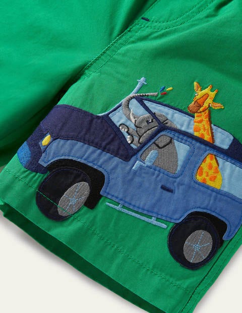 Holiday Shorts - Sapling Green Safari Holiday Shorts - Sapling Green Safari