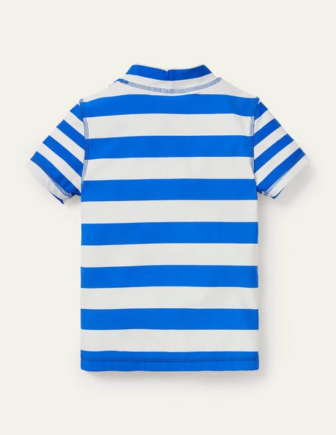 Short-sleeved Rash Guard - Noble Blue/White Short-sleeved Rash Guard - Noble Blue/White