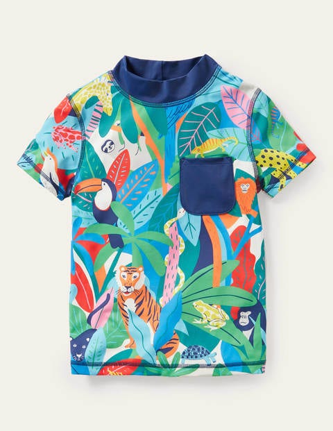 Short-sleeved Rash Vest - Multi Jungle Short-sleeved Rash Vest - Multi Jungle