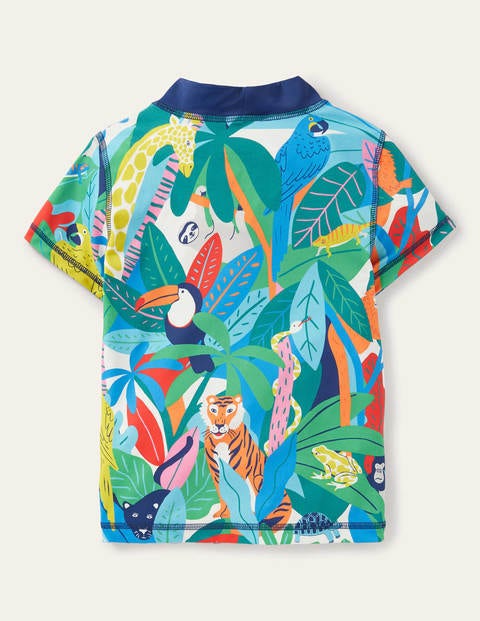 Short-sleeved Rash Vest - Multi Jungle Short-sleeved Rash Vest - Multi Jungle