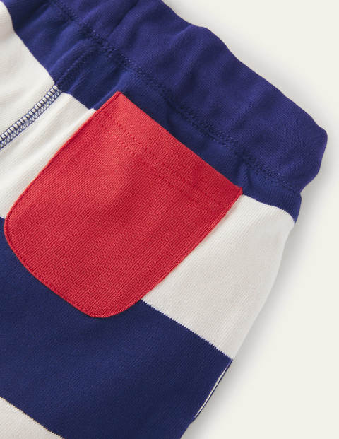 Slub Jersey Shorts - College Navy/Ivory Slub Jersey Shorts - College Navy/Ivory