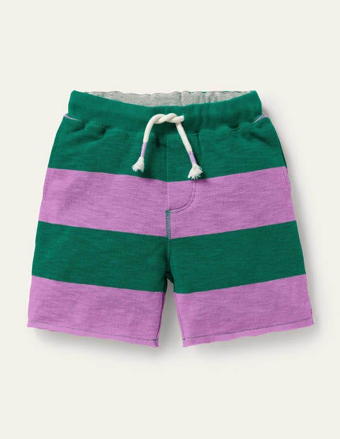 Slub Jersey Shorts - Lupin Purple/Forest Green Slub Jersey Shorts - Lupin Purple/Forest Green