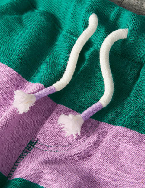 Slub Jersey Shorts - Lupin Purple/Forest Green Slub Jersey Shorts - Lupin Purple/Forest Green