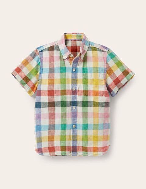 Freizeithemd - Regenbogen, Vichykaros Freizeithemd - Regenbogen, Vichykaros