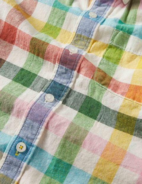 Freizeithemd - Regenbogen, Vichykaros Freizeithemd - Regenbogen, Vichykaros