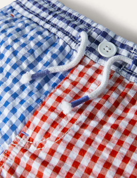 Smart Roll-up Shorts - Rockabilly Red/Celeste Blue Smart Roll-up Shorts - Rockabilly Red/Celeste Blue