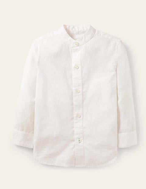 Chemise col grand-père - Blanc coton Chemise col grand-père - Blanc coton
