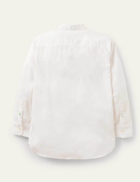 Chemise col grand-père - Blanc coton Chemise col grand-père - Blanc coton