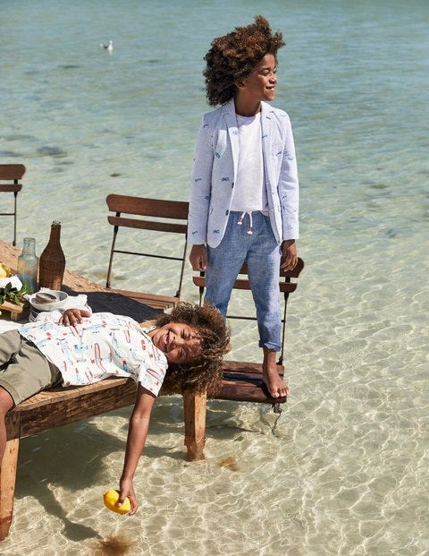 Smart Blazer - Blue/Ivory Areoplanes Smart Blazer - Blue/Ivory Areoplanes