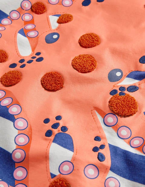 Sea Animals Appliqué T-shirt - Venice Blue Octopus Sea Animals Appliqué T-shirt - Venice Blue Octopus