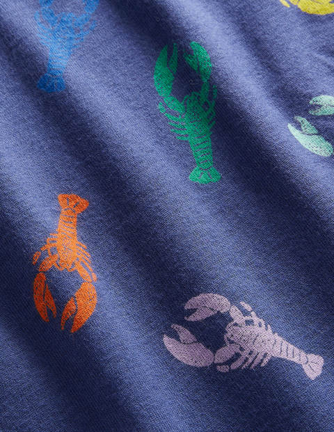 Cosy Short John Pajamas - Starboard Blue Multi Lobsters Cosy Short John Pajamas - Starboard Blue Multi Lobsters