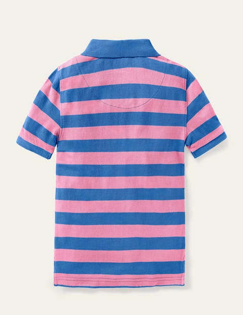 Piqué Polo Shirt - Pink Lemonade/Elizabethan Blue Piqué Polo Shirt - Pink Lemonade/Elizabethan Blue