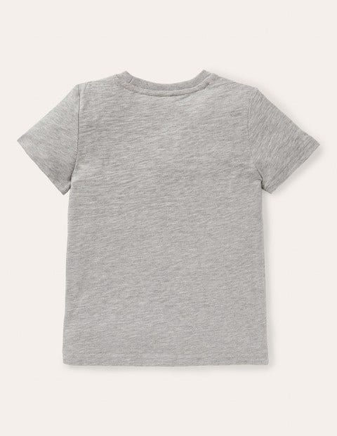 Slub Washed T-shirt - Grey Marl Slub Washed T-shirt - Grey Marl