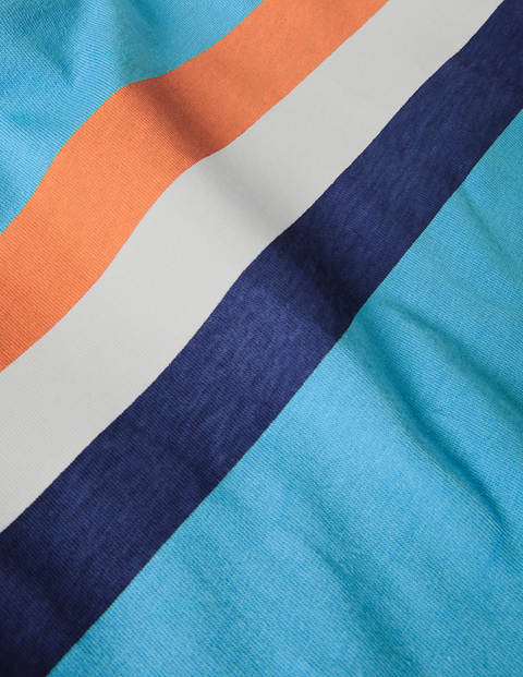 Slub Washed T-shirt - Aqua Blue/Satsuma Orange Slub Washed T-shirt - Aqua Blue/Satsuma Orange