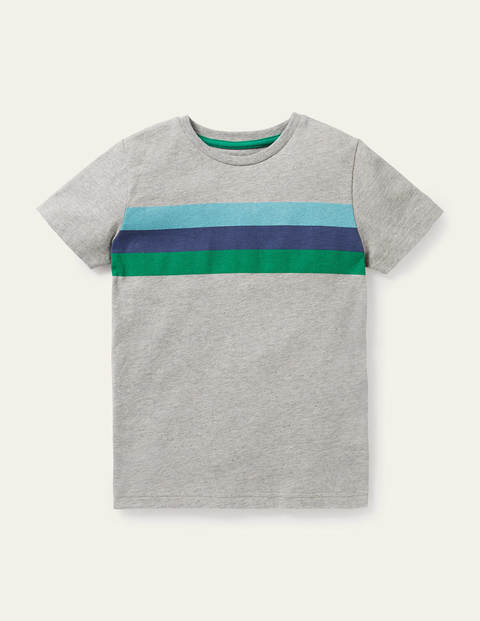 Slub Washed T-shirt - Grey Marl/Sapling Green