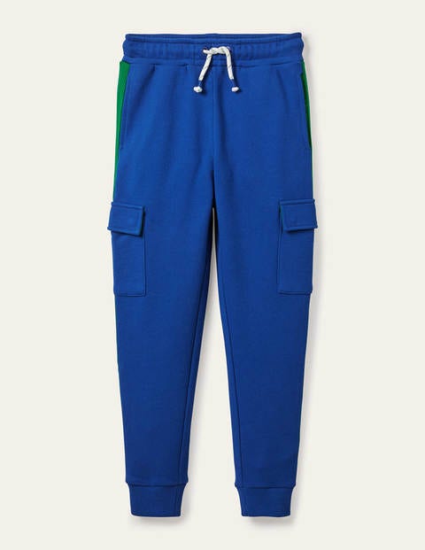 Cargo-Jogginghose aus Jersey - Blitzblau Cargo-Jogginghose aus Jersey - Blitzblau