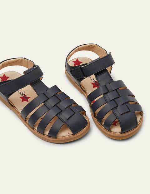 Leather Sandals - College Navy