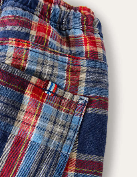 Lässige schmale Hose zum Hineinschlüpfen - Rockabilly-Rot/Navy Lässige schmale Hose zum Hineinschlüpfen - Rockabilly-Rot/Navy
