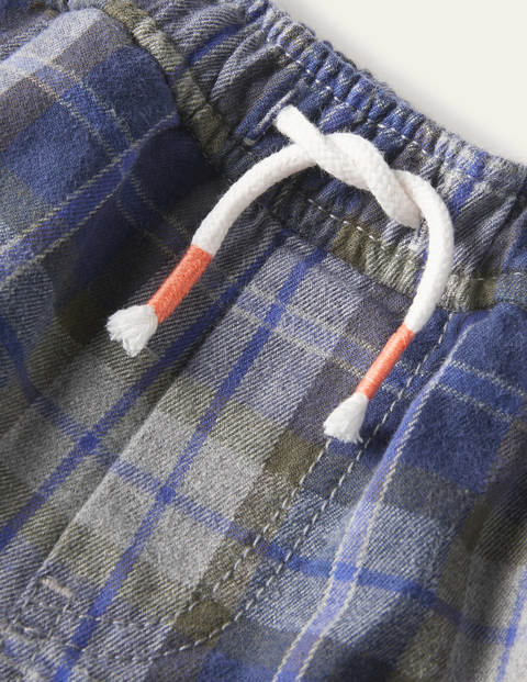 Lässige schmale Hose zum Hineinschlüpfen - Grau Meliert/Schuluniform-Navy Lässige schmale Hose zum Hineinschlüpfen - Grau Meliert/Schuluniform-Navy