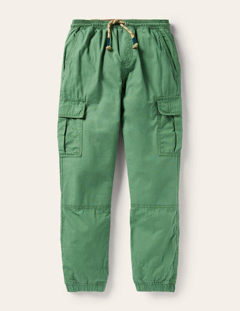 Lined Utility Cargo Trousers - Rosemary Green