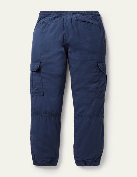 Lined Utility Cargo Trousers - College Navy