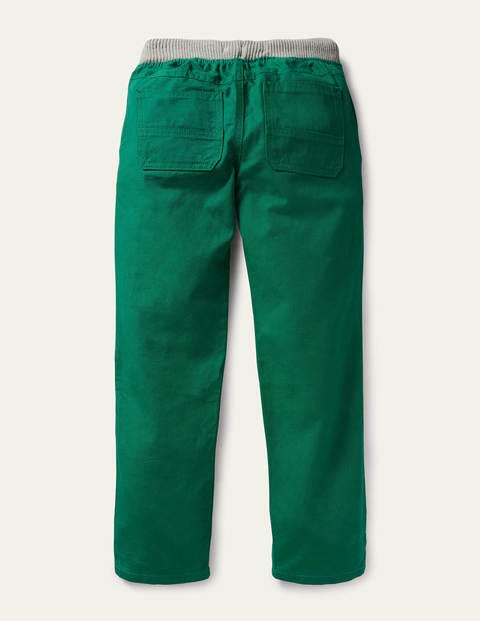 Hose zum Hineinschlüpfen mit Applikation - Waldgrün, Waldmotiv Hose zum Hineinschlüpfen mit Applikation - Waldgrün, Waldmotiv