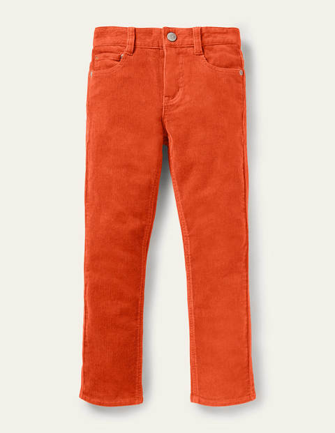 Slim Cord Stretch Pants - Autumn Maple Orange Slim Cord Stretch Pants - Autumn Maple Orange