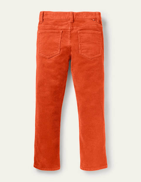 Slim Cord Stretch Pants - Autumn Maple Orange Slim Cord Stretch Pants - Autumn Maple Orange