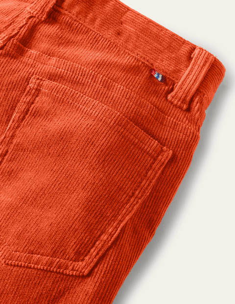 Slim Cord Stretch Pants - Autumn Maple Orange Slim Cord Stretch Pants - Autumn Maple Orange