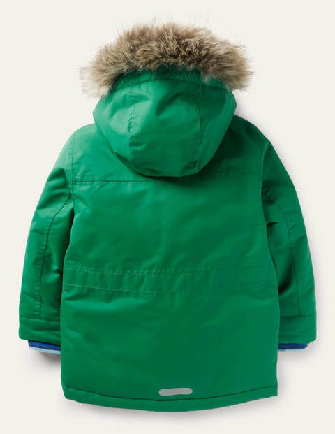Bequemer wasserdichter Parka - Waldgrün Bequemer wasserdichter Parka - Waldgrün