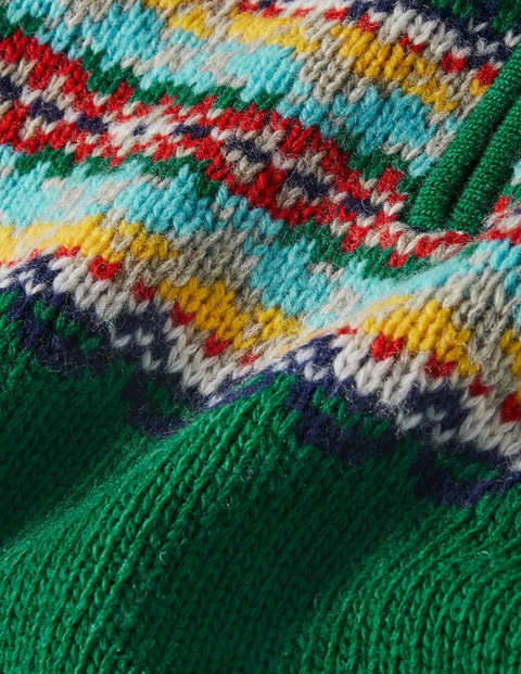 Half-zip Jumper - Highland Green Fair Isle Half-zip Jumper - Highland Green Fair Isle