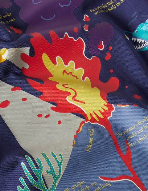 Glowing Scene T-shirt - Starboard Blue Water Volcano Glowing Scene T-shirt - Starboard Blue Water Volcano
