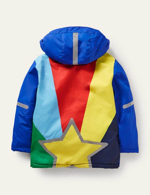 Wasserdichte Allwetterjacke - Blitzblau, Stern Wasserdichte Allwetterjacke - Blitzblau, Stern