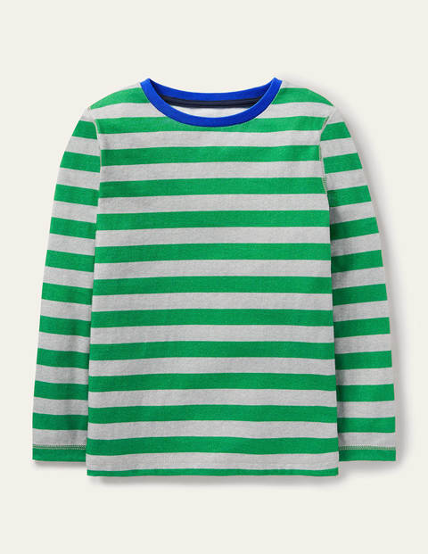 Supersoft Long-sleeved T-shirt - Grey Marl/Highland Green Supersoft Long-sleeved T-shirt - Grey Marl/Highland Green