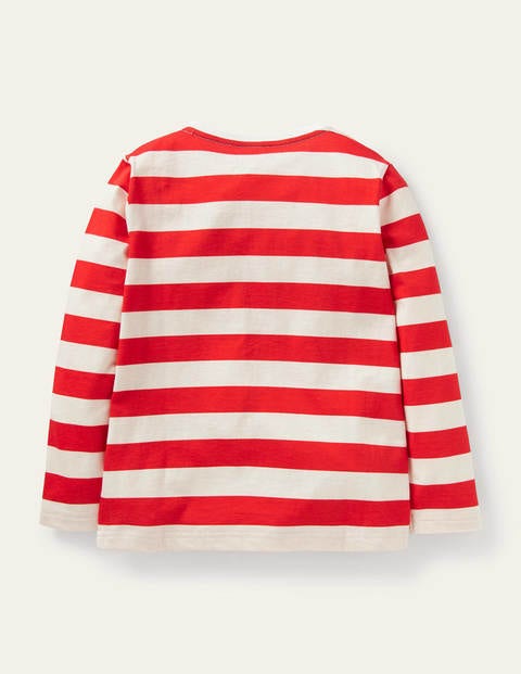 Lift-the-flap Spooky T-shirt - Rockabilly Red/Ivory Bat Lift-the-flap Spooky T-shirt - Rockabilly Red/Ivory Bat