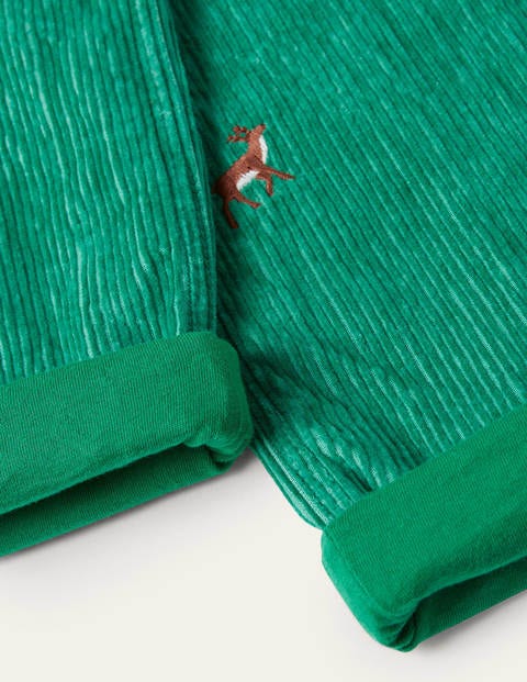 Cosy Lined Cord Pants - Highland Green Stags Cosy Lined Cord Pants - Highland Green Stags