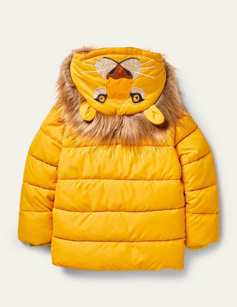 Fröhliche wattierte Löwenjacke - Honiggelb, Löwe Fröhliche wattierte Löwenjacke - Honiggelb, Löwe