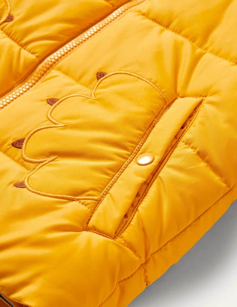 Fröhliche wattierte Löwenjacke - Honiggelb, Löwe Fröhliche wattierte Löwenjacke - Honiggelb, Löwe