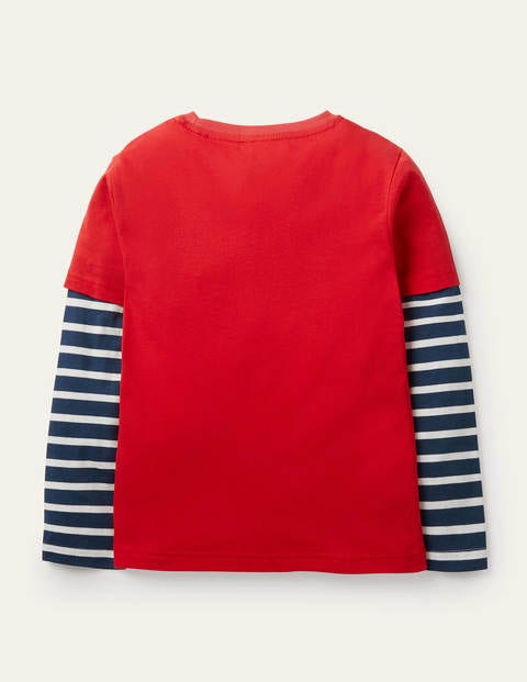 Winter Appliqué Animal T-shirt - Rockabilly Red Sloth Winter Appliqué Animal T-shirt - Rockabilly Red Sloth